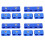 Engine Spark Plug Wire Clamp Kit 12Pcs for 8mm 9mm 10mm Braided Hoses 1