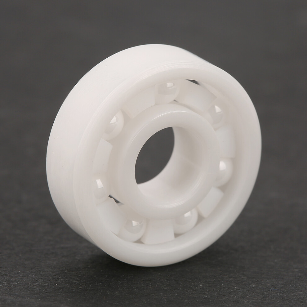8Pcs Zirconia Ceramic 608 Ball Bearings 8X22x7mm White 4261362732145