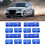 Engine Spark Plug Wire Clamp Kit 12Pcs for 8mm 9mm 10mm Braided Hoses 8