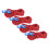 4pcs Reflective Tent Wind Rope Set, 370cm, Red 10
