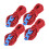 4pcs Reflective Tent Wind Rope Set, 370cm, Red 9