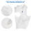 Necklace & Earring Display Mannequin Head White Lightweight & Robust Material 1