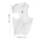 Necklace & Earring Display Mannequin Head White Lightweight & Robust Material 11