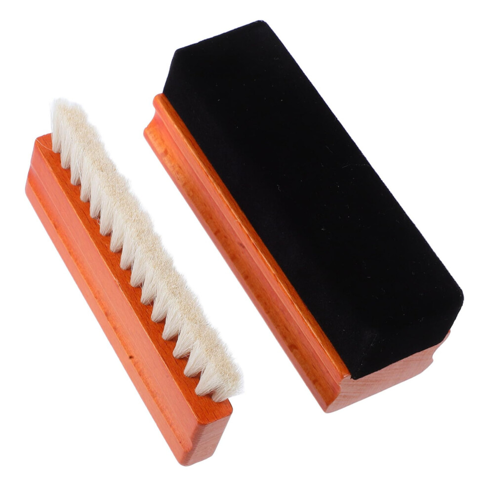 Vinyl Record Cleaning Brush Kit, 2Piece Set, Wood Handle, Gentle Bristles, Antistatic Duster For Turntable 9067246850913
