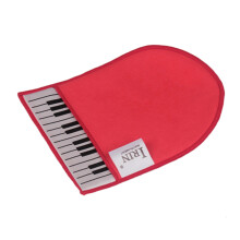 Red Microfiber Piano Keys Cleaning Cloth 18x14.4cm Instrument Care