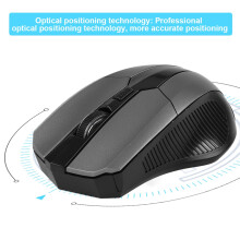 2.4GHz Wireless Optical Mouse for PC Laptop with USB Receiver - Grey