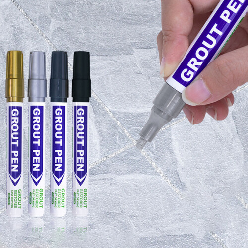 Tile Grout Reviver Pen Quick Dry Water Resistant-Bee whitee 2
