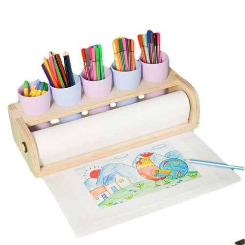 Desktop Paper Roll Dispenser Wood Paper Roll Dispenser Easel 2