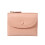 Portefeuille accrocheur pour femmes, taille compacte,-Rose 1
