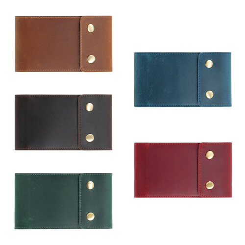 Pocket Notepad Holders Small Notebook Stationery-Dark green 1