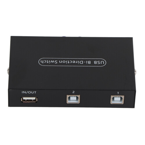 USB 2.0 Manual Sharing Switch 2/4 Port for PC Printer Scanner Durable Black 1
