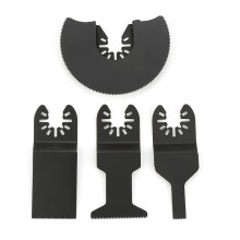 4 Stück Hochleistungssägeblätter aus Hochkarbonstahl für Oscillationssäge, für Holz, Kunststoff, Metall, schwarz