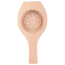 Cake Molds for Mooncake Maker, Floral Shaped Pastry Mold with Non Stick Surface, Wooden Cookie Press for Easy Demold, Reusable and Durable Use in Your