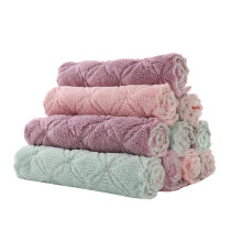Panos de prato de microfibra coral fleece superabsorventes e reutilizáveis para cozinha, secagem rápida, não soltam fiapos, multiuso e laváveis