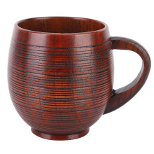 Exquisita y elegante taza de cerveza retro de madera. Material de alta calidad apto para uso alimentario. Diseño único. Taza de madera resistente