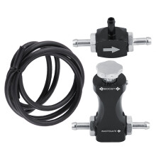 Universal Bilateral Turbo TEE Bleed Valve Manual Boost Controller Kit, Black