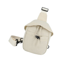 Functional Waist Bag Waterproof Nylon Adjustable Fit-White