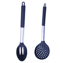 Ustensile de bucătărie din silicon, sigure pentru mașina de spălat vase, ustensile pentru vase antiaderente care combină siguranța cu