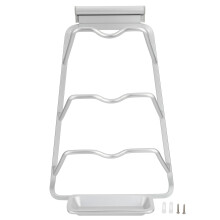 Kjøkkenlokkorganisator for skap, Pegboard-tilbehørsorganisator U-formede spor Aluminium pannedekselstativ Robust og rustbestandig veggmontert
