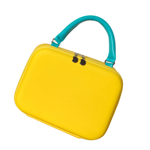 Compact EVA Makeup Bag With Unique Compartments-Yellow