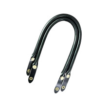 Taschenriemen aus PU-Leder mit Tragegriff oben, 47 cm,-Schwarz