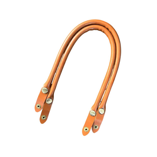 Modischer PU-Handtragegurt, 47 cm, mit Schnappverschluss-Braun