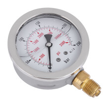 Hydraulic Hose Test Point Coupling M16*2 BSP1/4 0-250BAR 3600PSI Gauge 1.5m