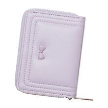 Bifold Clutch Purse,Minimalist Credit Card-Light purple