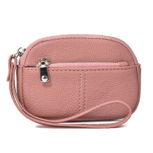 Credit Card Holder for Women,Leather Wristlet Clutch-Pink