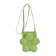 Two Way Wearable Crossbody Purse Floral Checkerboard-Green