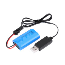 Upgraded 7.4V 500mAh Rechargeable Battery with USB Cable for RC Crawler