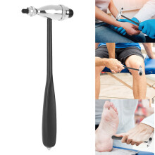 Medical Neurological Reflex Hammer, Aluminum Alloy, 22cm, Black & Silver