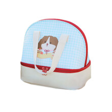 Lunchtas Lunchbox Cartoon Katten Koeltas Lekvrije-Blauw raster