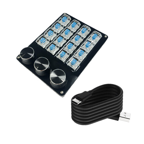 Professional Macro Keyboards Adjustable-Transparent trumpet