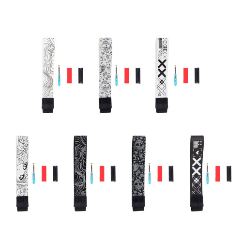 Keyboards Strap Wooting Fire68 Snap Strap-Black cashew flowers 1