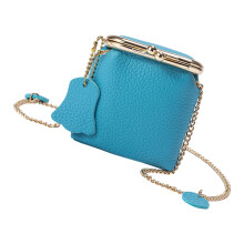 Versatile Blue Compact Wallet Adjustable Strap And-Blue