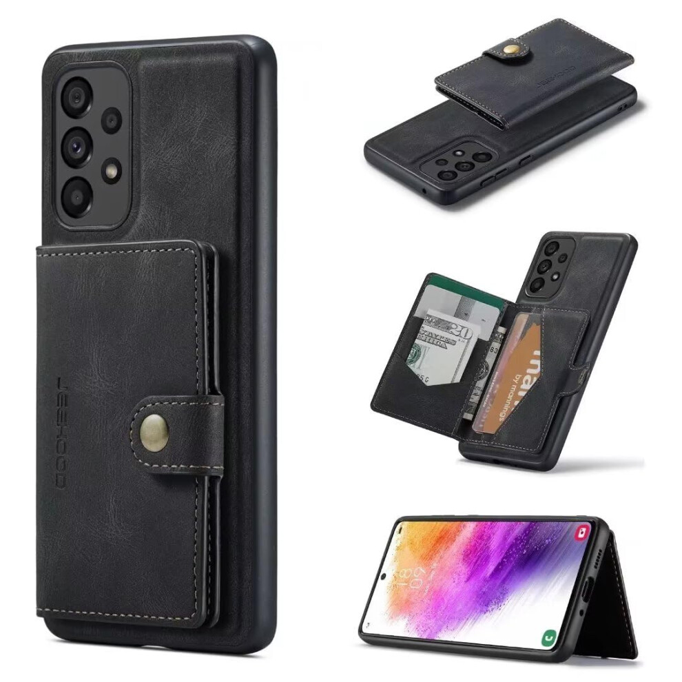 Case With Card Slots, Pu Leather Wallet Flip Cover, Magnetic Closure, Kickstand, Shockproof, Black 9105992187201