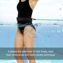 Grüne Schwimm-Resistenzgürtel-Set 6mm*10mm*3m, verstellbarer Pool-Trainingsgurt