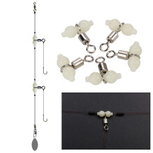 Sea Fishing Luminous Swivels 5 Pack Durable Metal Saltwater Tackle Size L
