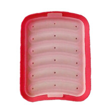 Flexible Silikonform, Antihaft-Oberfläche Silikon-Hotdog-Form zum Backen von selbstgemachten Schinkenwürstchen und Babynahrungsergänzungsmitteln