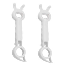 Deschizător de sticle 4 în 1 pentru utilizare versatilă, design durabil și elegant, dimensiuni compacte pentru depozitare convenabilă,