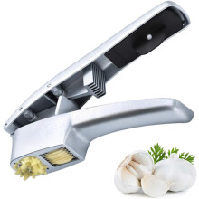 Hochleistungs-Knoblauchpresse-Set, leicht zu bedienender Doppelfunktions-Zerkleinerer mit Reinigungsbürste, robustes und ergonomisches Design,