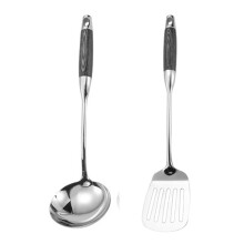 Set de tacâmuri wok cu mâner ergonomic și confortabil, spatulă din oțel inoxidabil cu construcție rezistentă pentru picnic acasă, restaurant,