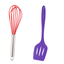 Ustensile de bucătărie profesionale, vase de gătit antiaderente, set de ustensile de gătit din silicon, mânere ergonomice din silicon moale,