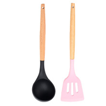 Set de ustensile de gătit versatile, ustensile din silicon rezistente la căldură pentru vase de gătit antiaderente, delicate cu oalele și