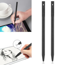 2 Stück Präziser kapazitiver Touch-Stift, Austauschbarer transparenter Disc, Schwarz