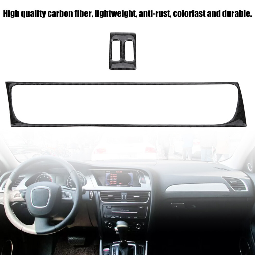 Carbon Fiber Console Air Vent Cover Trim For Audi A4 B8 2007-2016 5051362744090