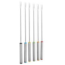 Set of 6 Stainless Steel Dessert Fondue Forks for Chocolate Cheese Dinnerware