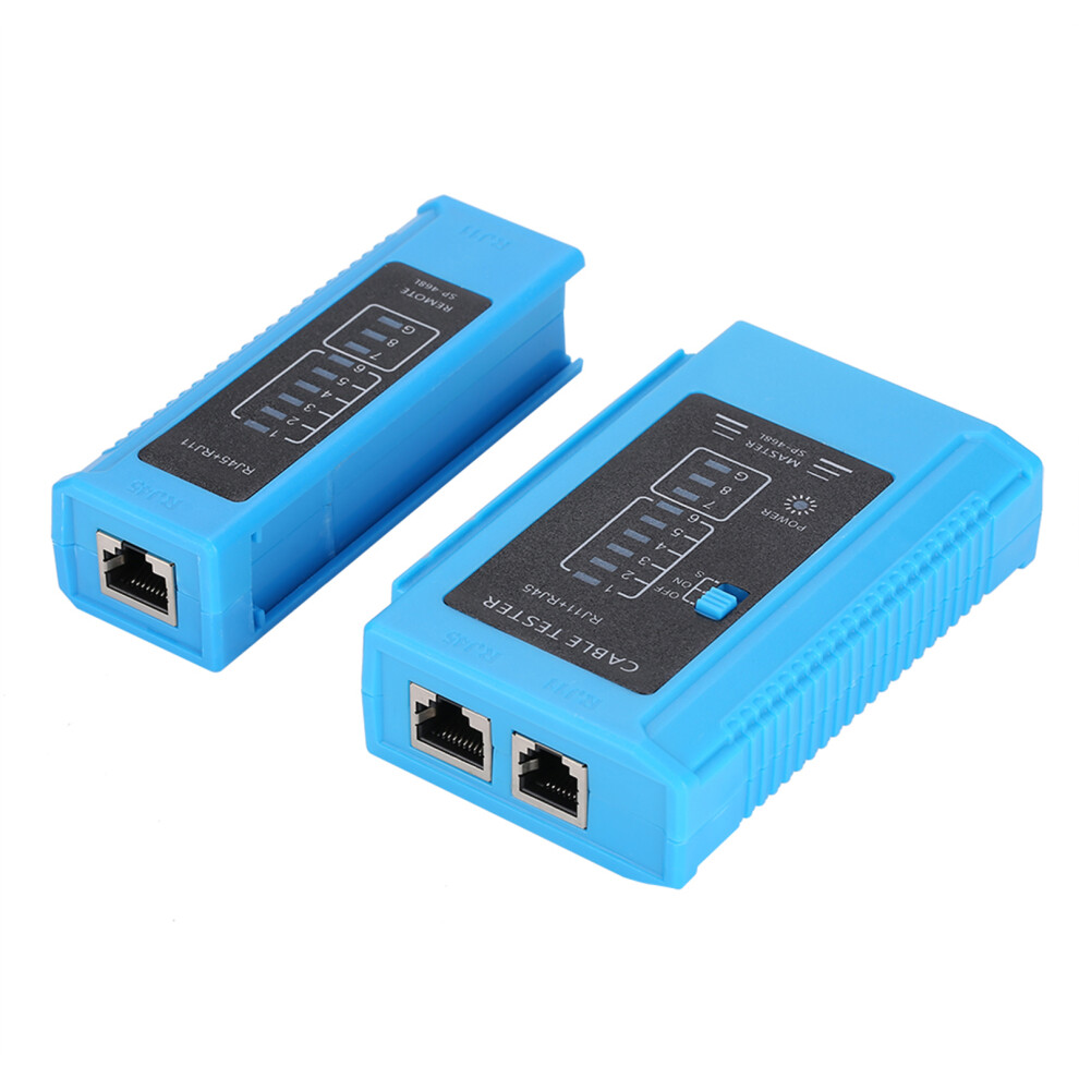 Rj45/Rj11 Network Cable Tester Ethernet Lan Test Tool 9.710.32.8Cm Blue 7901362744393