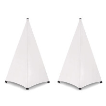 Universal DJ Light Speaker Stand Cover DoubleSided Tripod Stand Skirt Scrim Cover Stretchable Material 2Pack